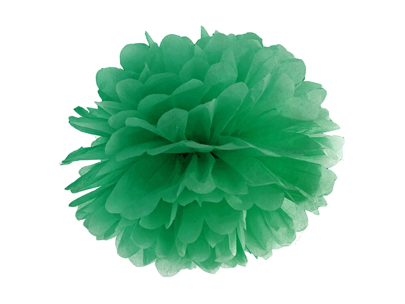 Stor pom pom Mörkgrön