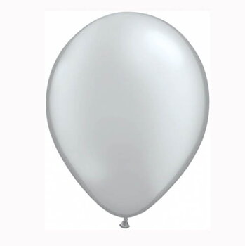 Ballong Pärlemor Silver 10pack