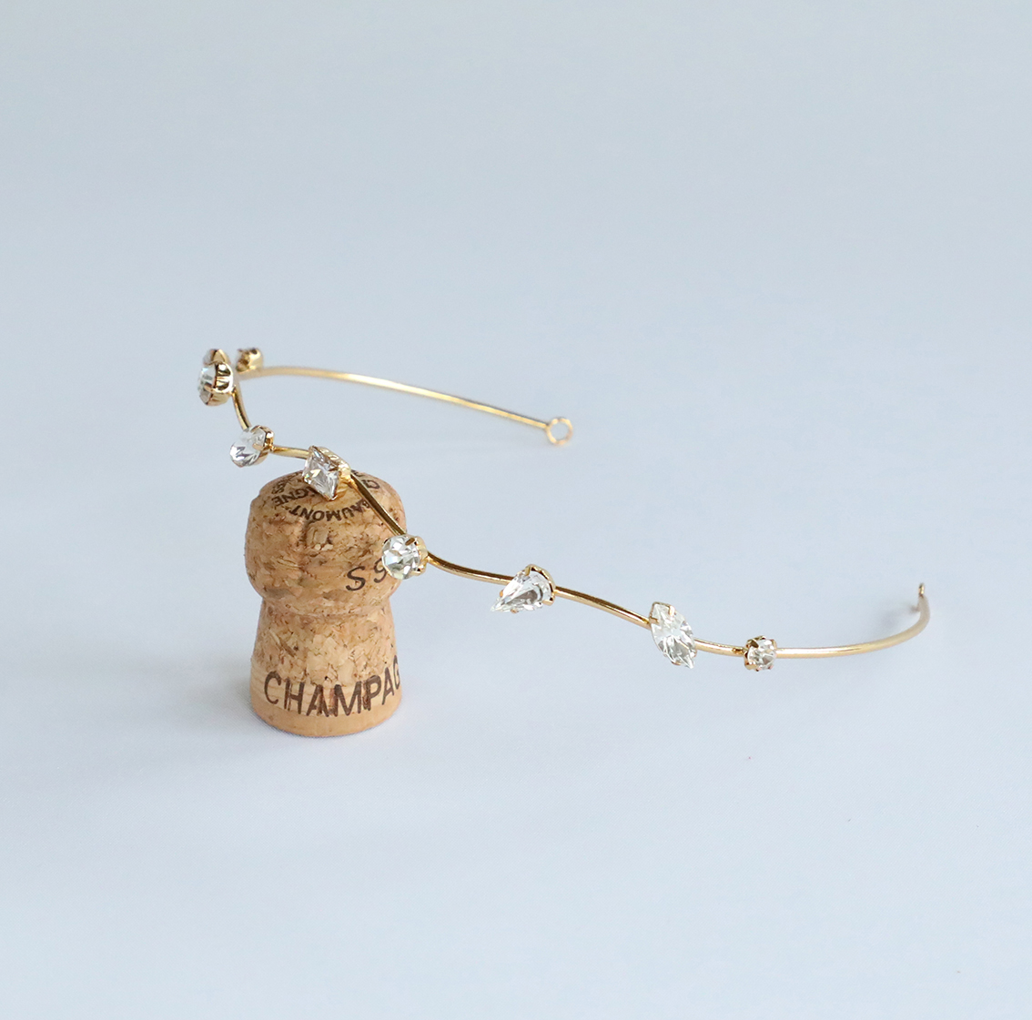 Diadem Cool guld  - 4