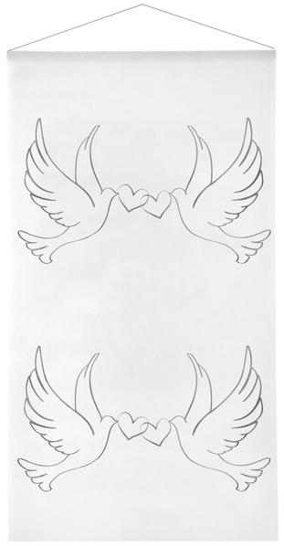 Backdrop / Väggdekoration - Duvor