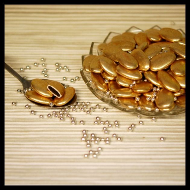 Chokladdragée 250 g - Guld