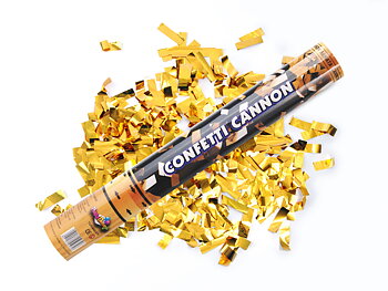 Konfettikanon Guld Metallic