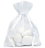 Stora Organzapåsar Ivory 6-pack
