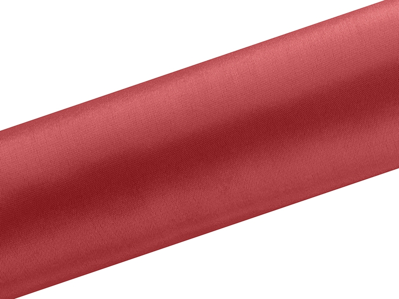 Satin på rulle 16 cm Röd