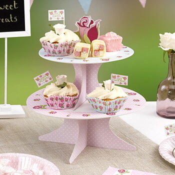 Vintage Rose Cupcake ställ