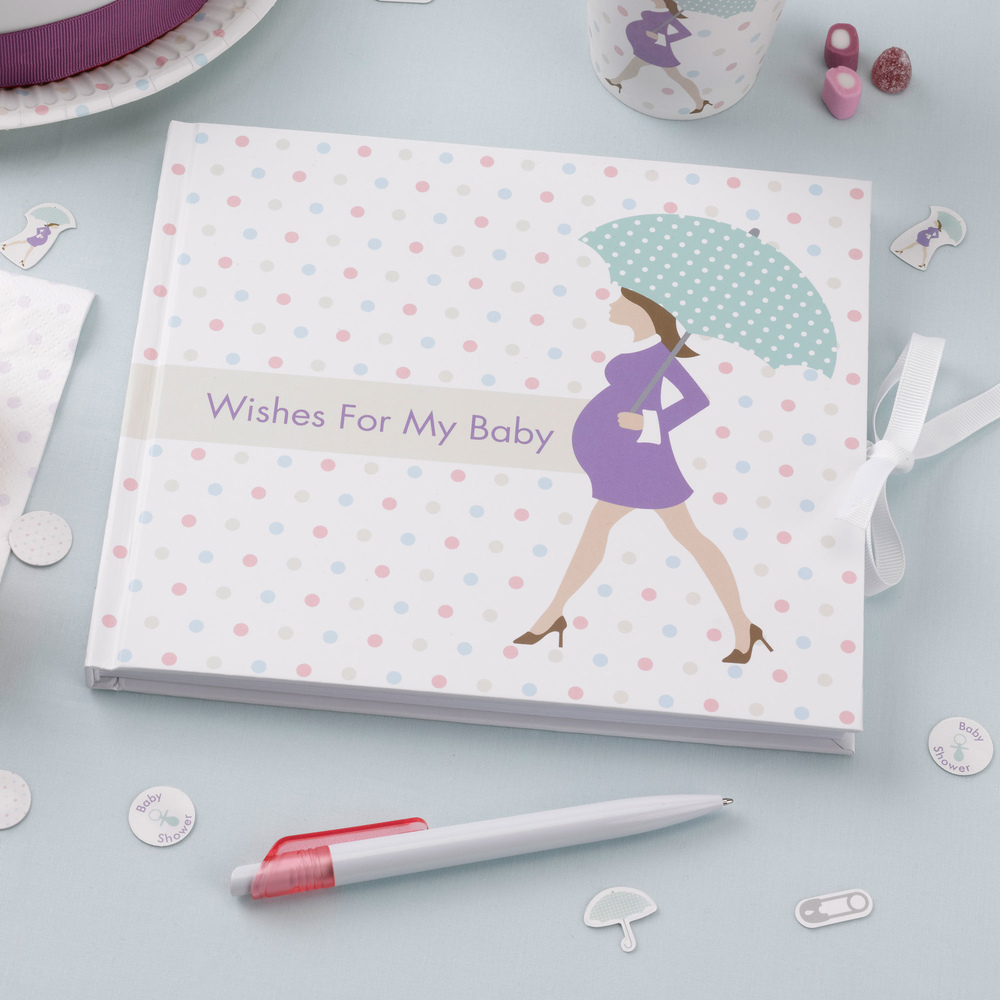 Showered with Love - Gästbok Babyshower
