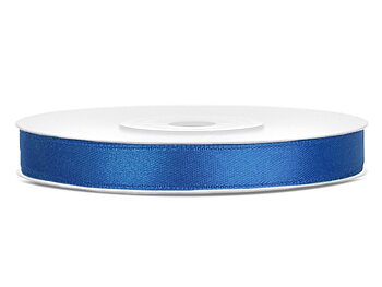 Satinband 6 mm Blå