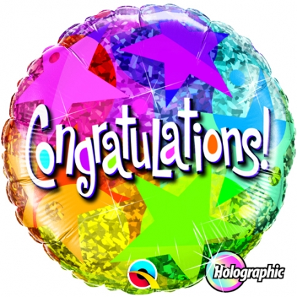 Folieballong Congratulations