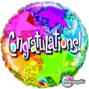 Folieballong Congratulations
