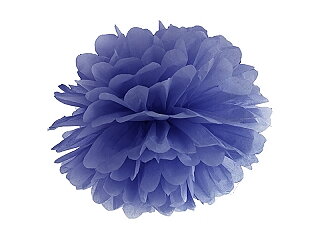 Medium pompom marinblå
