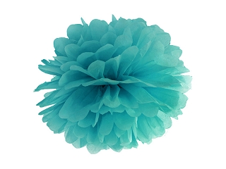 Medium pom pom turkos - 2