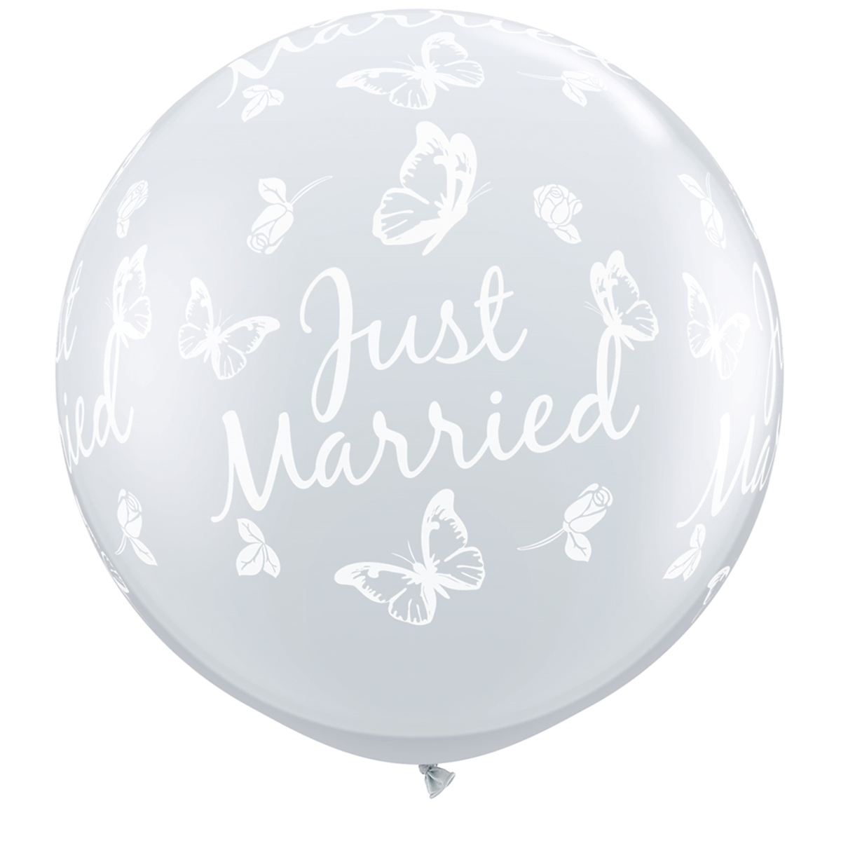 Ballongbubbla Just Married