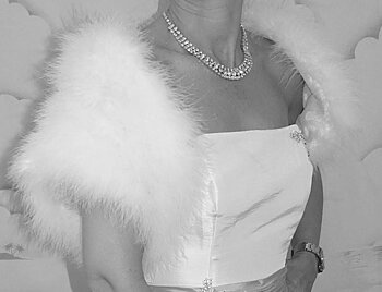 Bolero av Maraboufjädrar Ivory