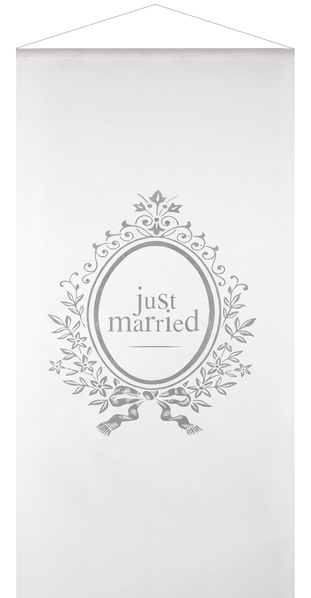 Backdrop / Väggdekoration - Just Married