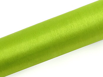 Organza på rulle 16 cm Äppelgrön