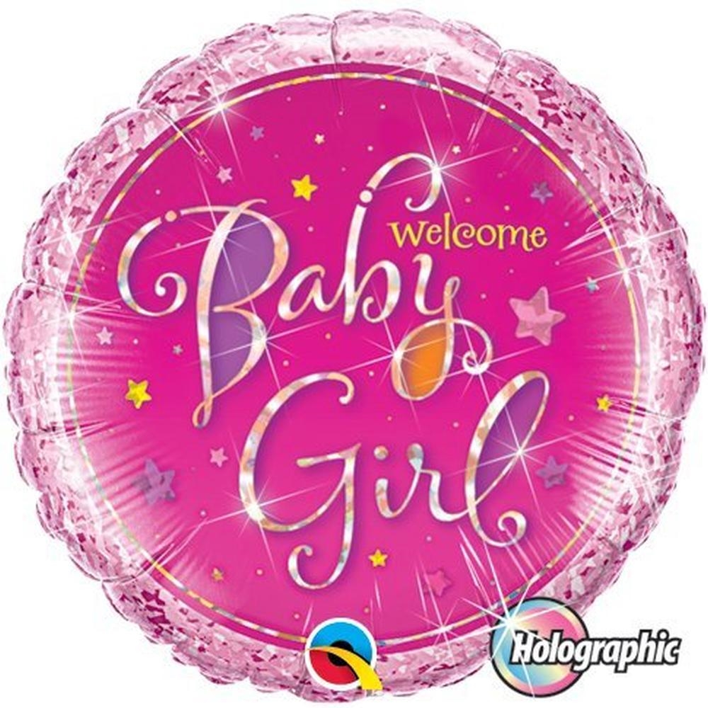Folieballong Welcome Baby Girl