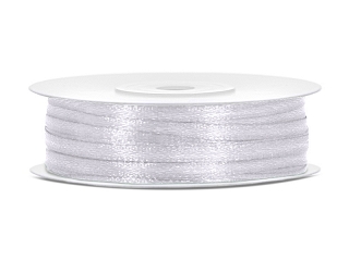 Satinband 3 mm Vit