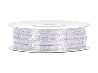 Satinband 3 mm Vit