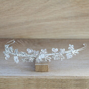 Diadem Birgitta silver strass