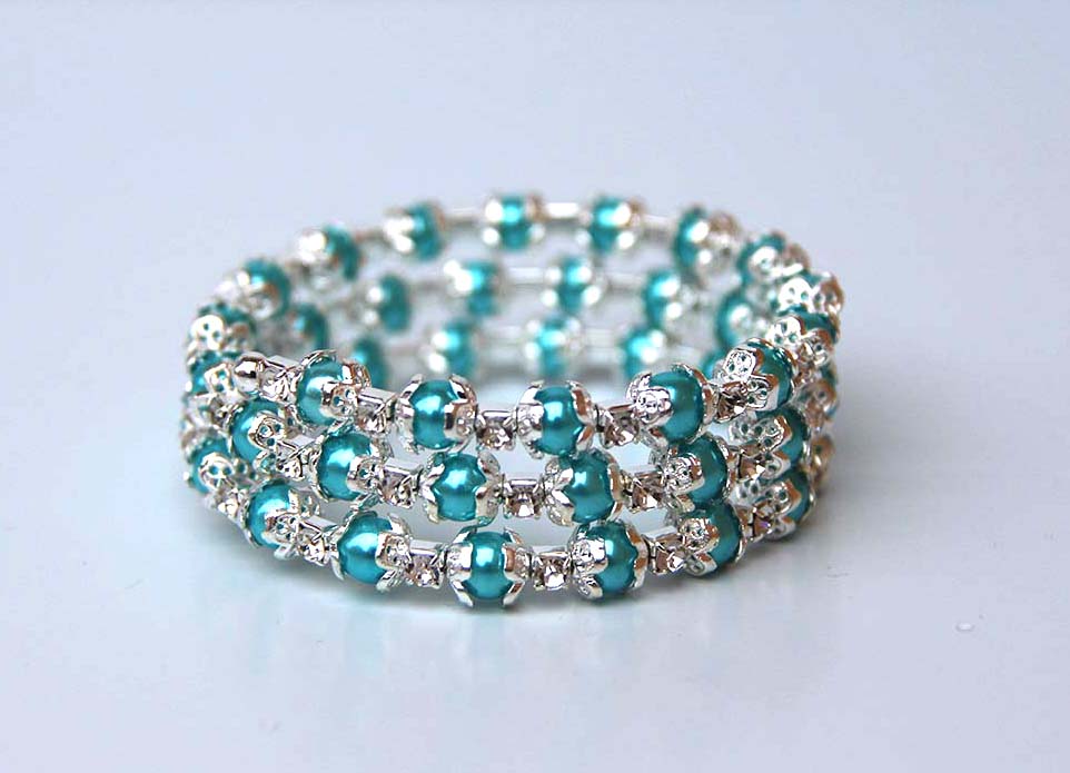 Fast Turkos armband 