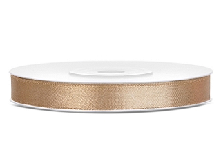 Satinband 6 mm guld