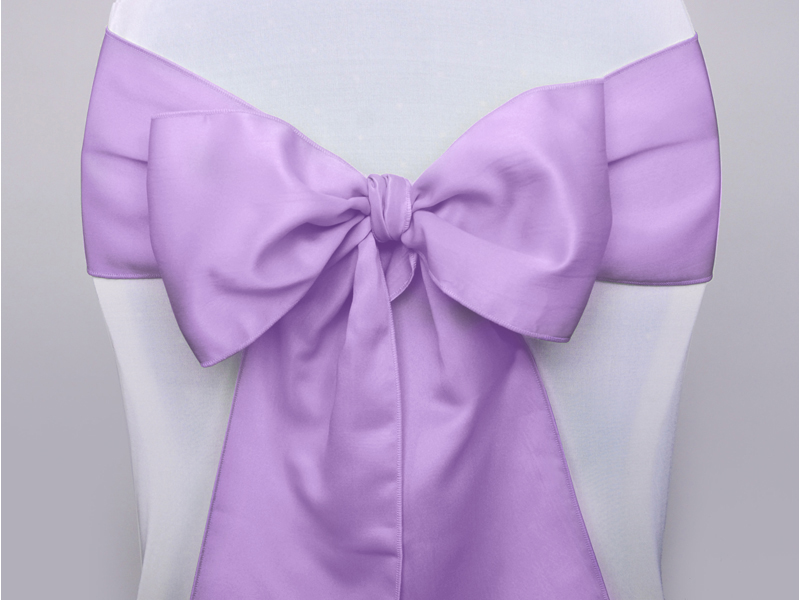 Stolsband  satin Styckvis - Lavendel