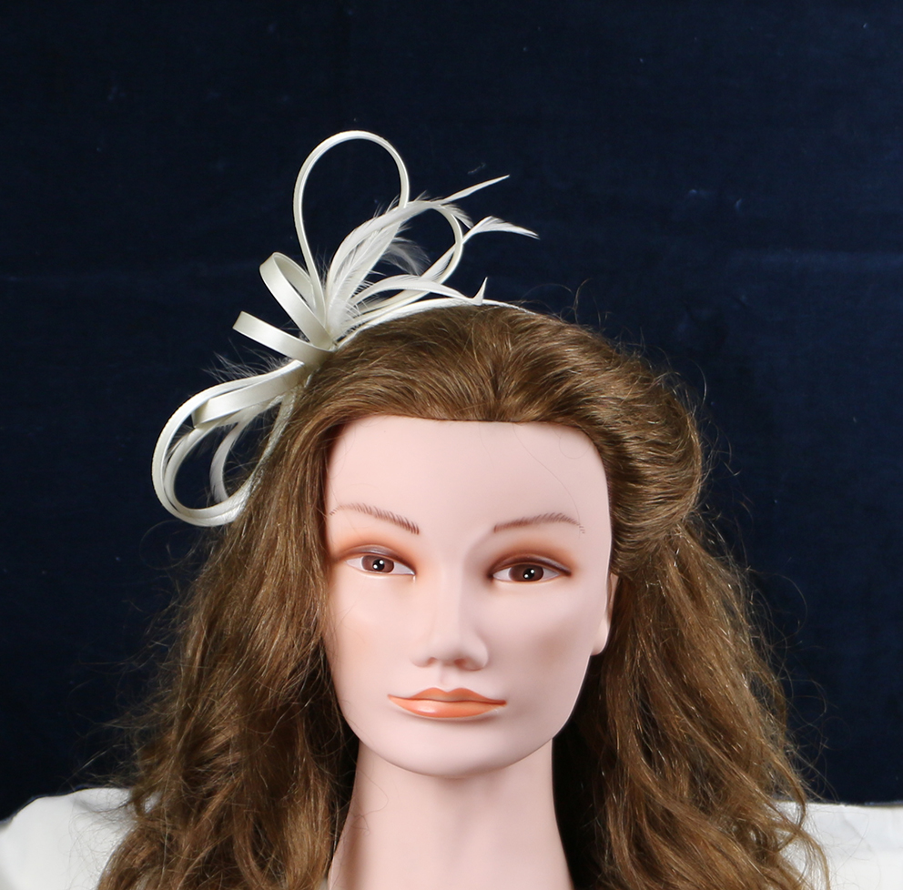 Fascinator band Ivory