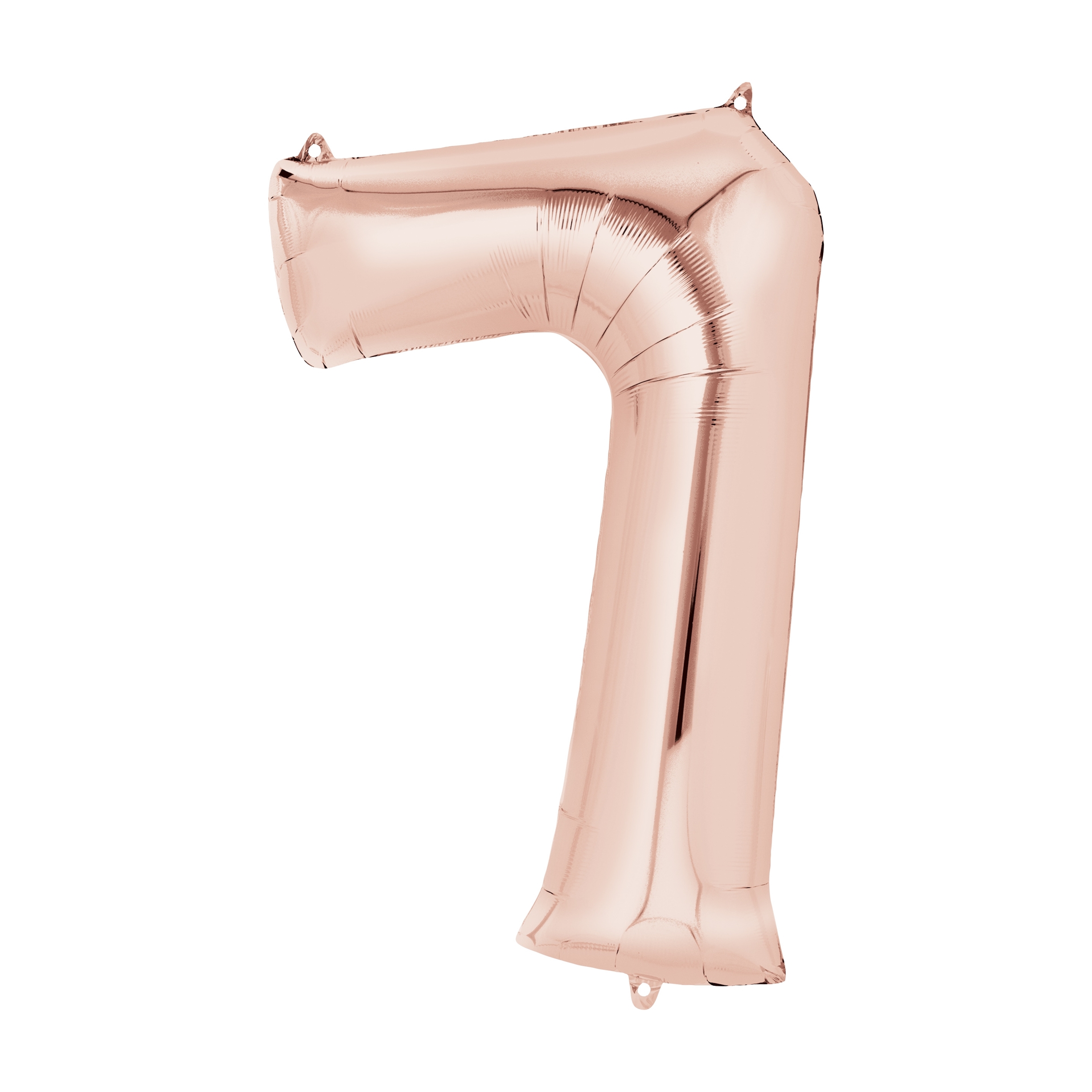 Stor Folieballong nr 7 Pink Blush Sifferballong
