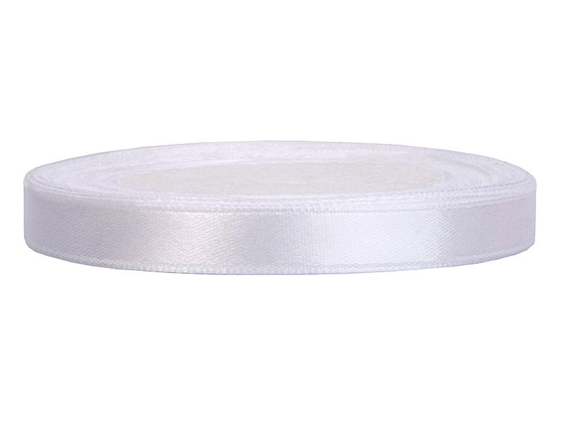 Satinband 12 mm vit