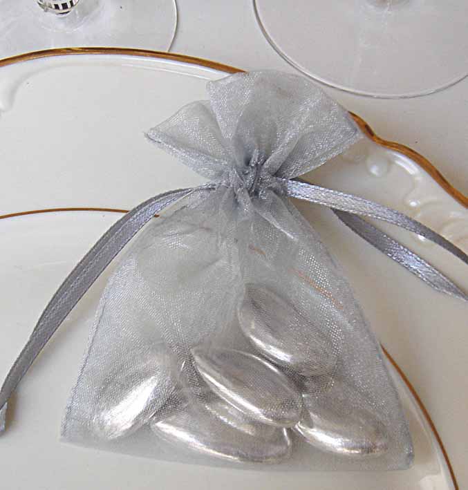Organzapåsar Silver 10-pack