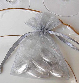 Organzapåsar Silver 50-pack 