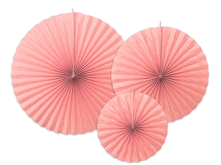 3 Rosetter för dekoration rosa /blush pink