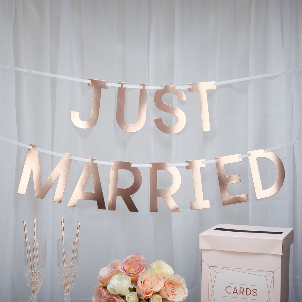 Just Married Girlang Geo Blush