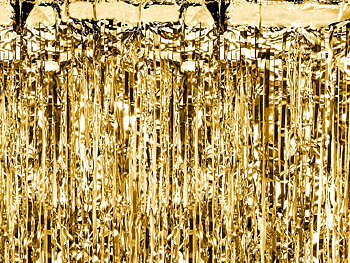 Backdrop / Partydraperi  Guld 0,9 * 2,5 m