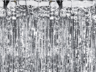 Backdrop / Partydraperi   Silver 0,9 * 2,5 m