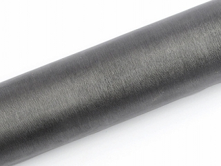 Organza på rulle 16 cm grå/silver