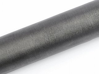 Organza på rulle 16 cm grå/silver