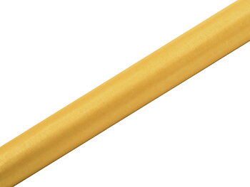 Organza på rulle 36 cm Gul/Guld