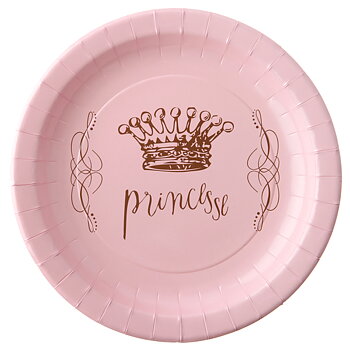 6 st papperstallrik Prinsessa