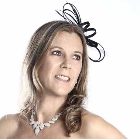 Fascinator band Svart
