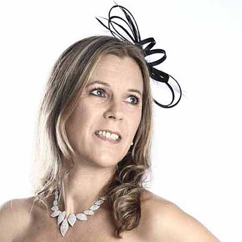 Fascinator band Svart