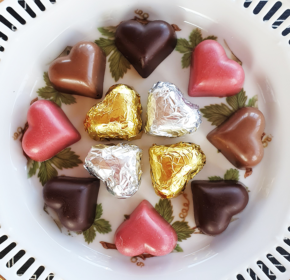 25 st chokladhjärtan ekologisk mörk choklad - 175 g  - 2