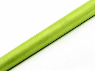 Organza på rulle 36 cm Äppelgrön