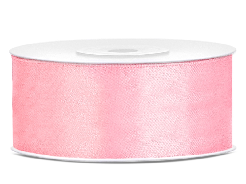 Satinband 25 mm Ljus Rosa - 2