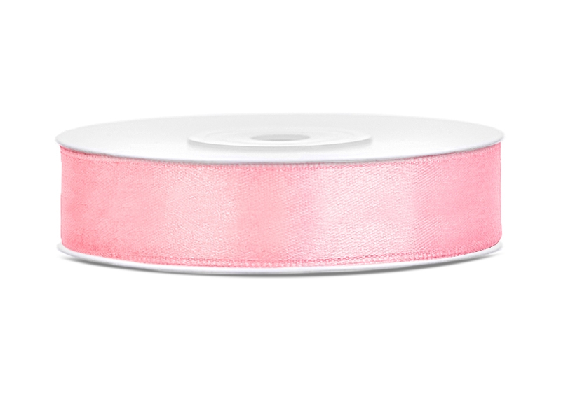 Satinband 12 mm ljust rosa