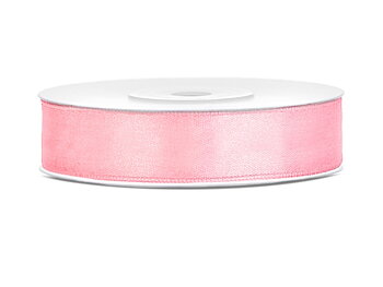 Satinband 12 mm ljust rosa