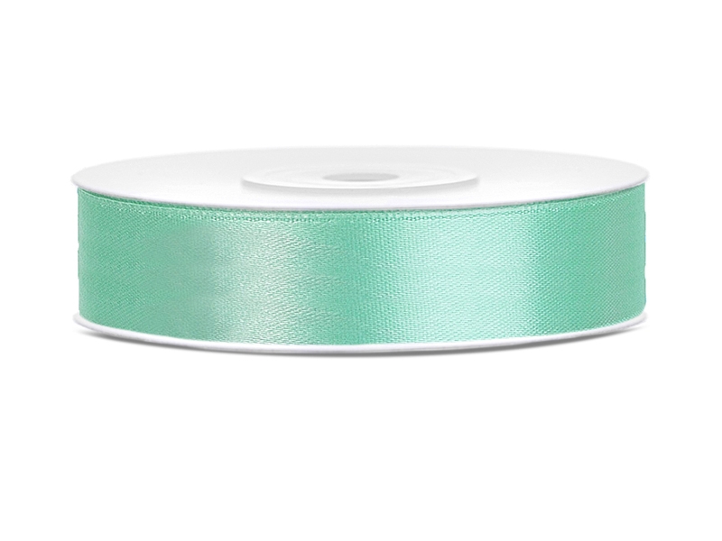 Satinband 12 mm ljust grön