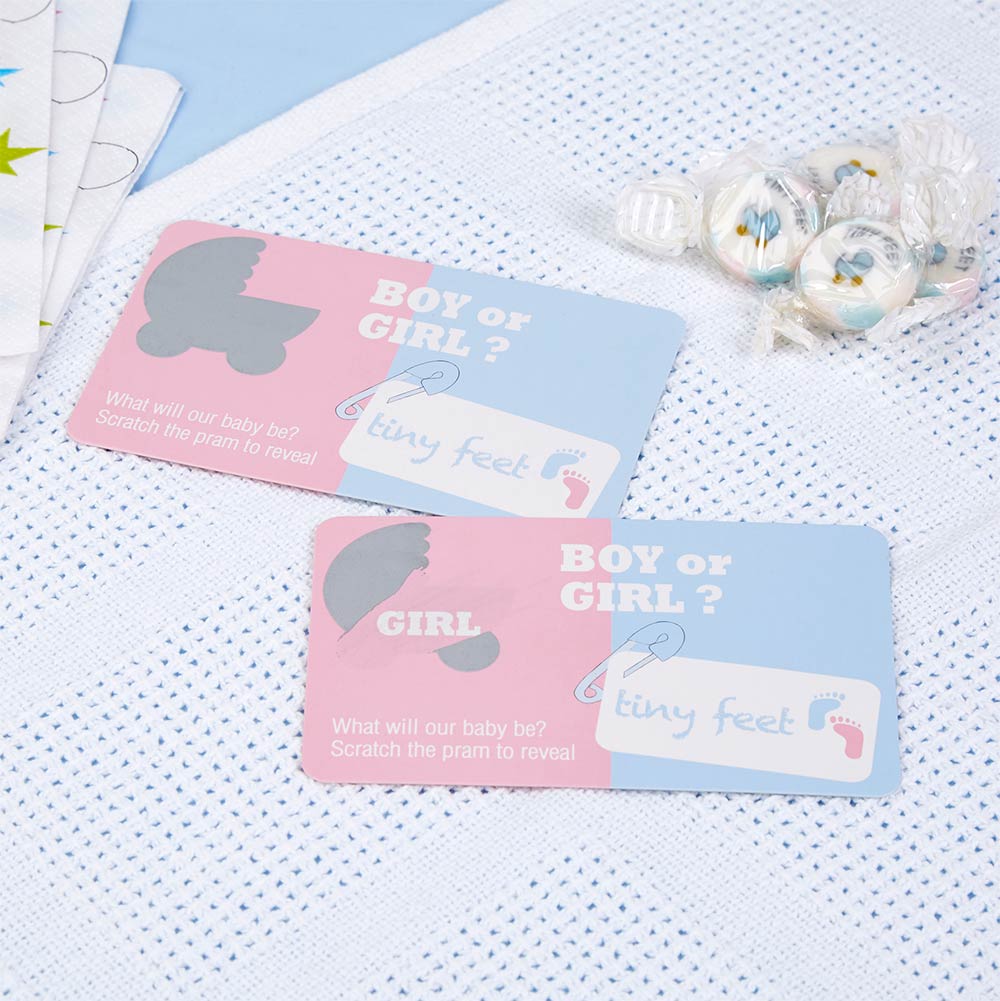 Tiny Feet  Scratch Cards Flicka 10 st