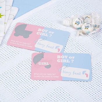 Tiny Feet  Scratch Cards Flicka 10 st