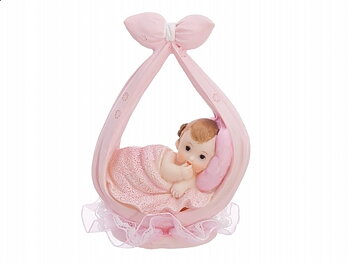 Figurin bebis i rosa